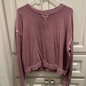 Billabong Mauve Colored Crewneck Womens Size M